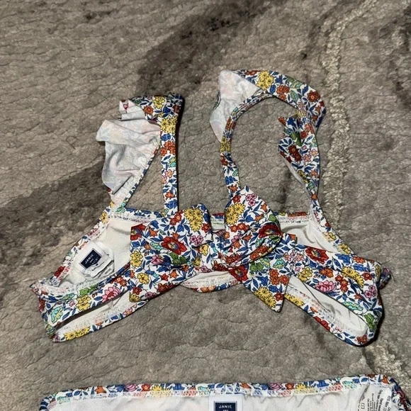 Janie and Jack Multicolor Floral Bikini - Picture 2 of 3